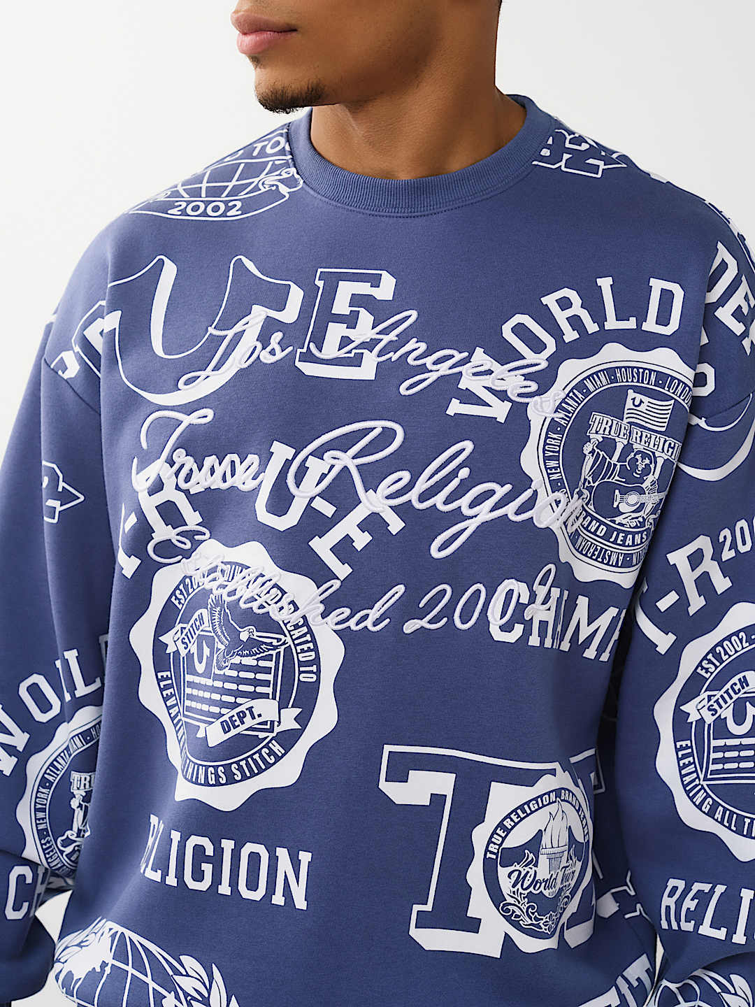 ALLOVER LOGO PRINT SWEATSHIRT, image 4