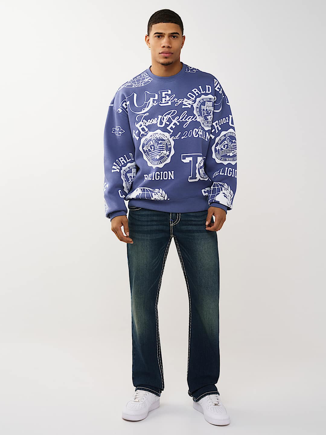 ALLOVER LOGO PRINT SWEATSHIRT, image 6