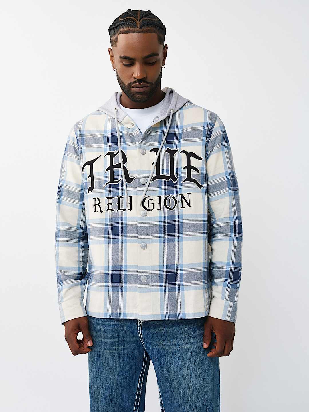 HOODED FLANNEL SHIRT, image 2