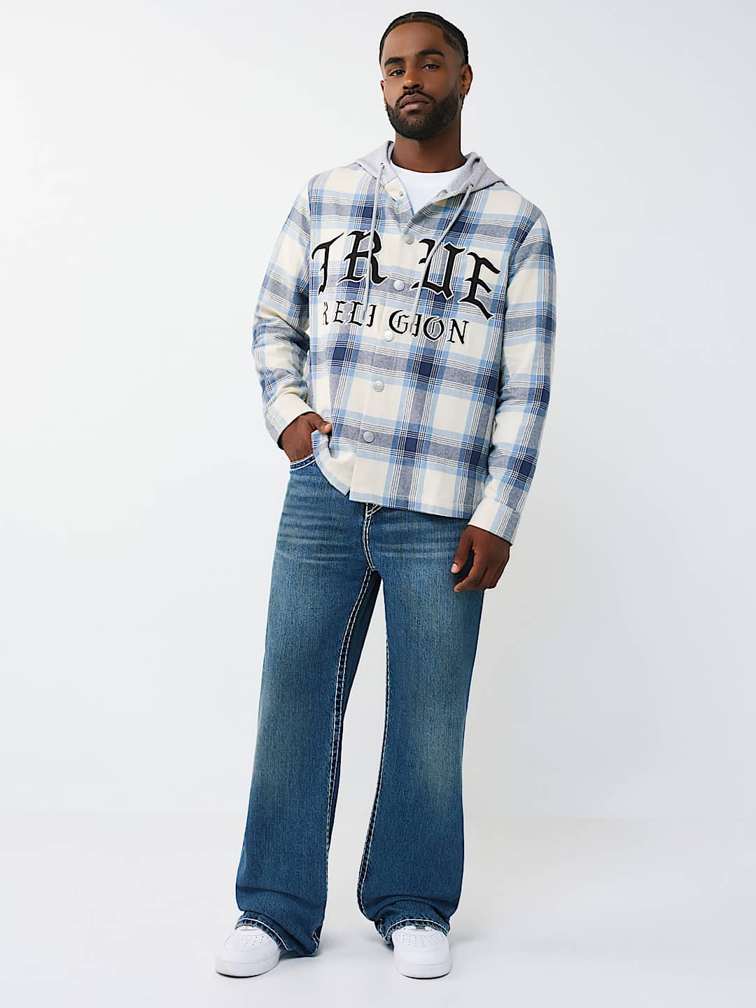 HOODED FLANNEL SHIRT, image 5