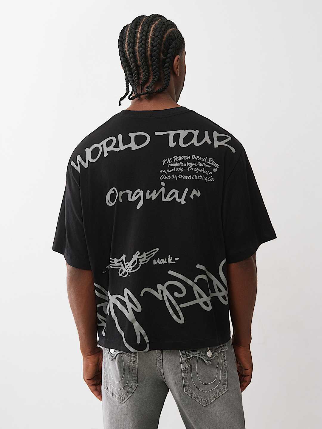 WORLD TOUR SCRIPT BOXY TEE, image 2