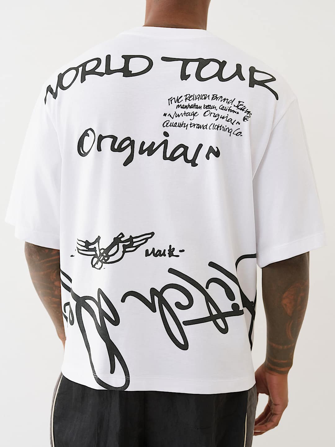 WORLD TOUR SCRIPT BOXY TEE, image 2