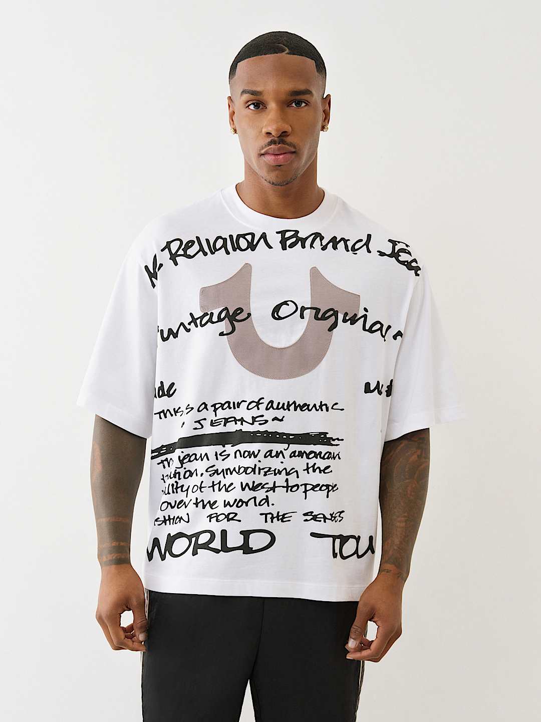 WORLD TOUR SCRIPT BOXY TEE, image 4