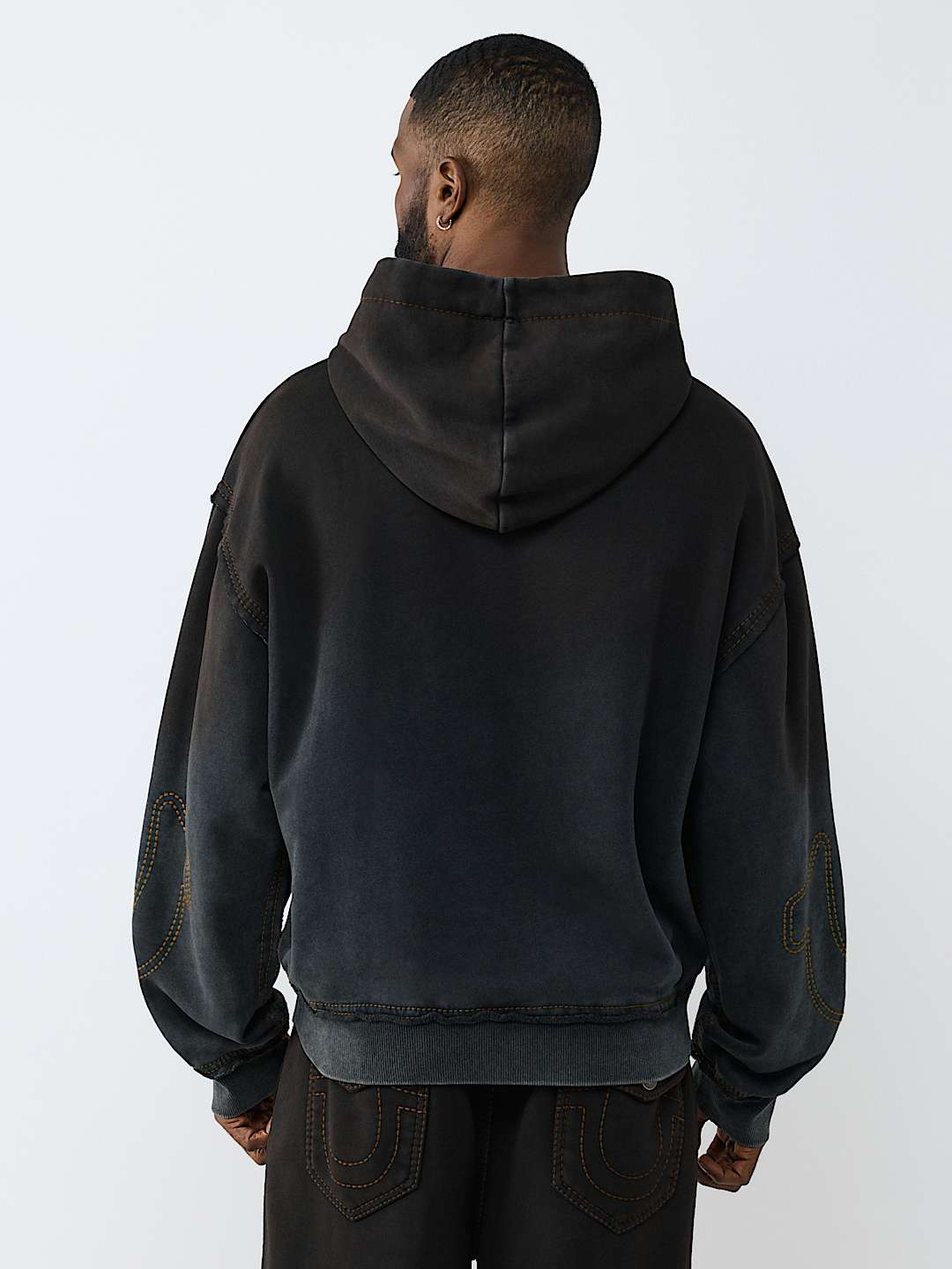 BIG T BOXY WASHED HOODIE, image 2