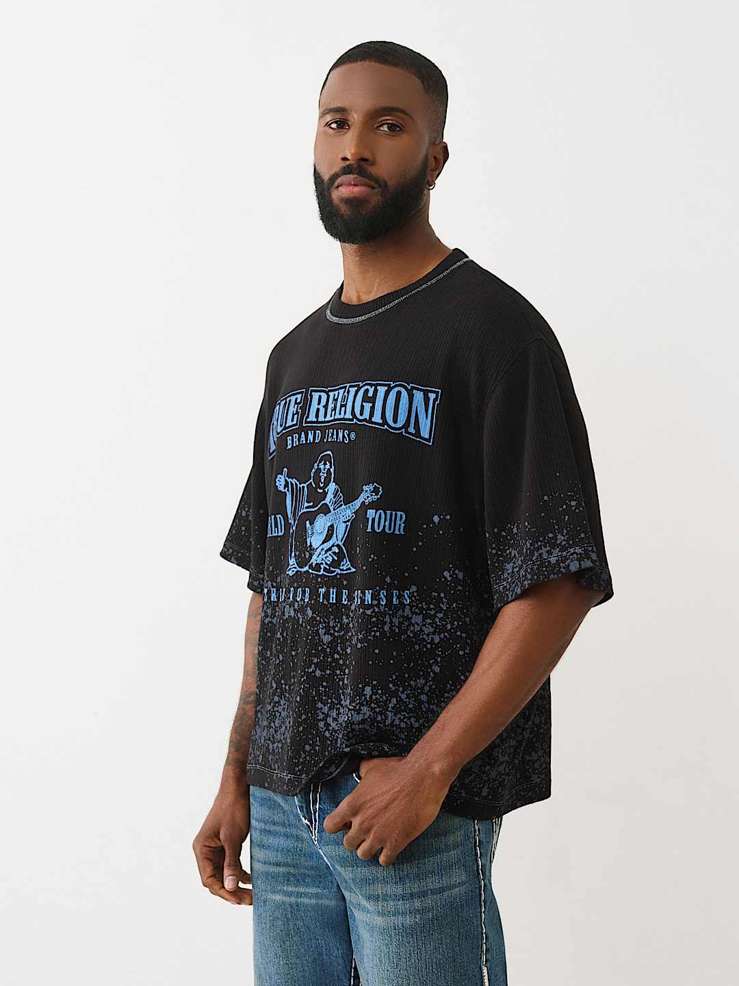 BOXY KNIT LOGO SHIRT, image 3