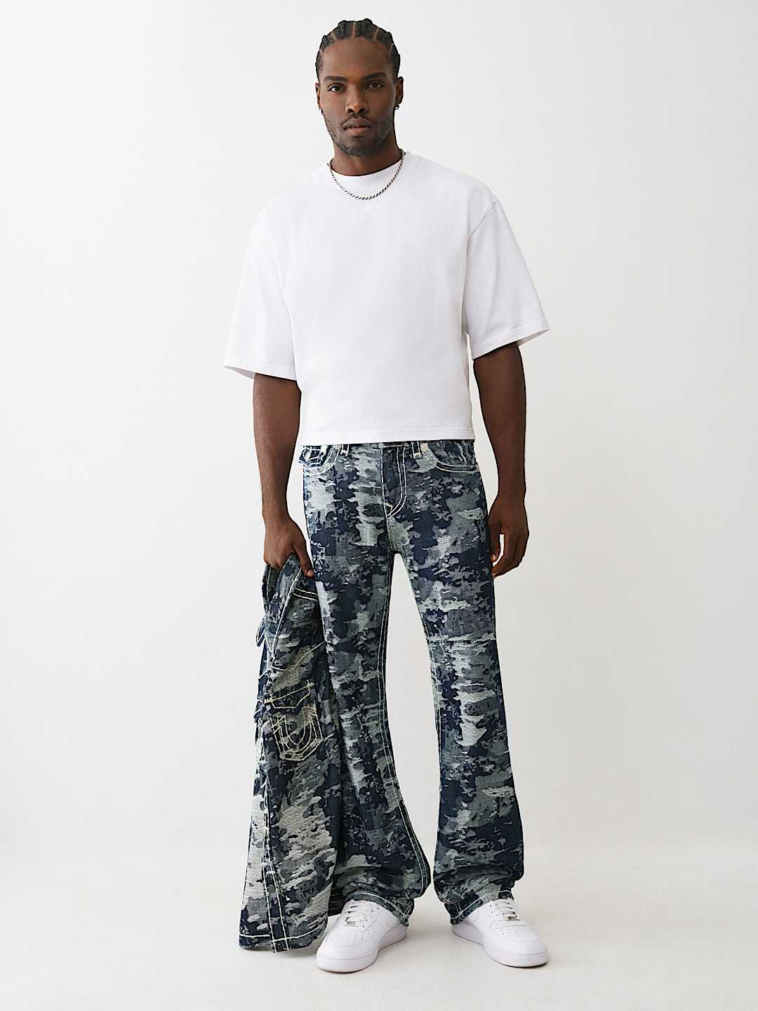 BILLY JACQUARD SUPER T STACKED  BOOTCUT JEAN, image 3