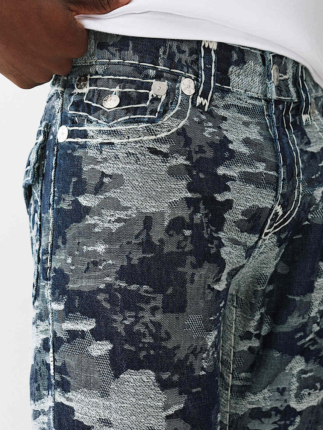BILLY JACQUARD SUPER T STACKED  BOOTCUT JEAN, image 5