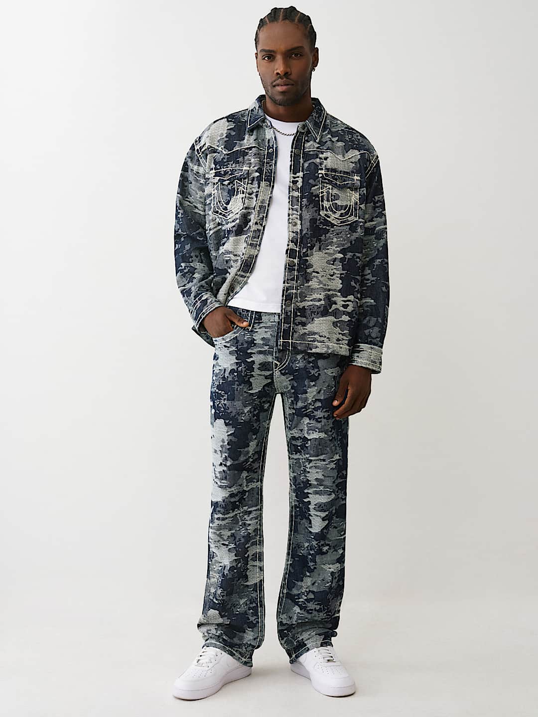 BILLY JACQUARD SUPER T STACKED  BOOTCUT JEAN, image 7