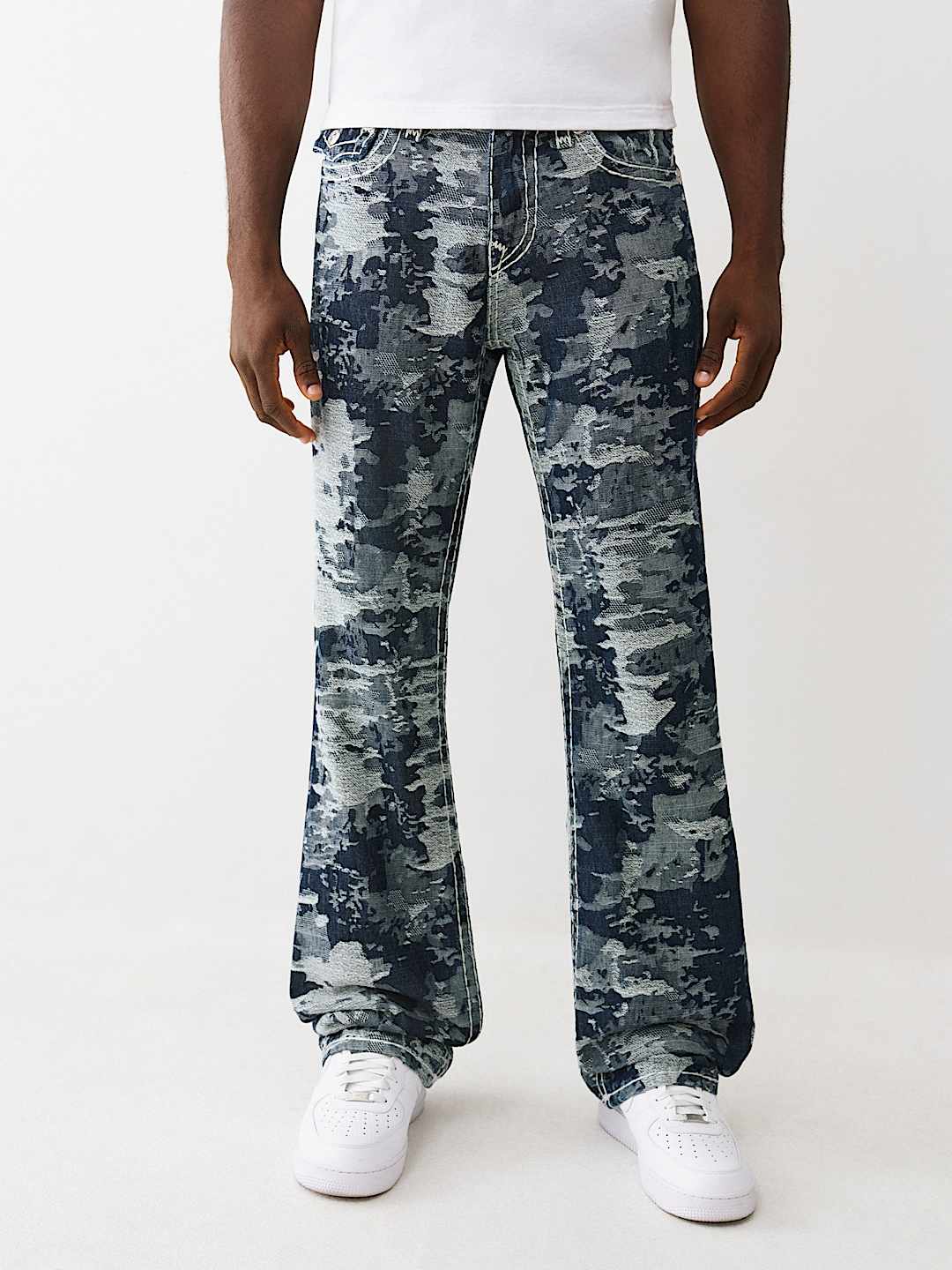 BILLY JACQUARD SUPER T STACKED  BOOTCUT JEAN, image 1