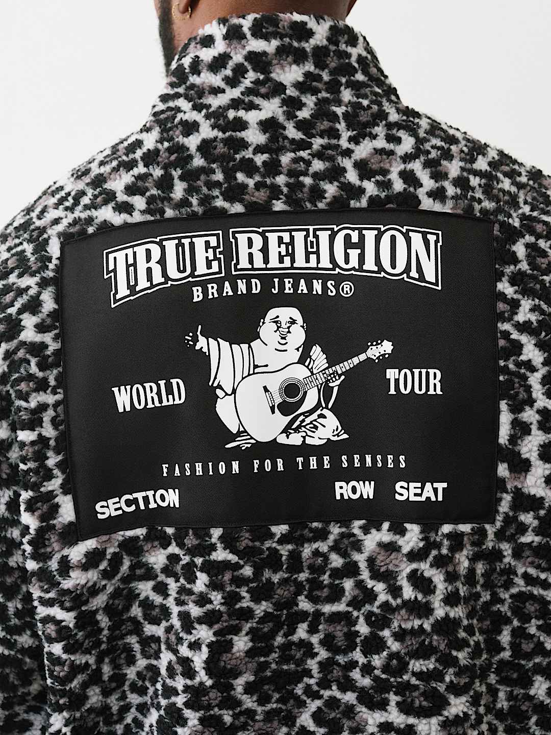 LEOPARD MOCKNECK SHERPA JACKET, image 5