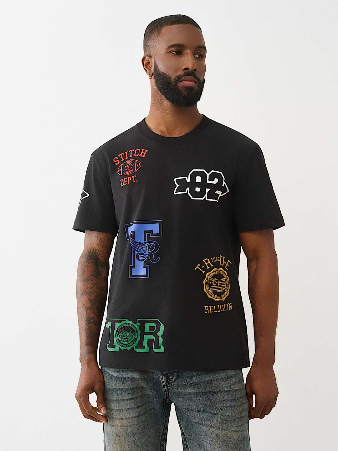 EMBROIDERED UNIVERSITY LOGO TEE, image 1
