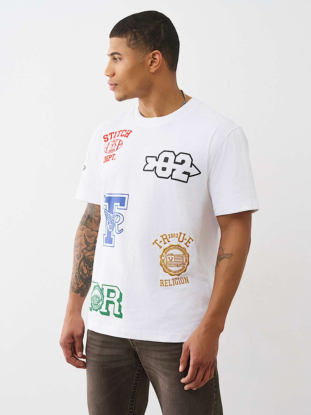 EMBROIDERED UNIVERSITY LOGO TEE, image 3