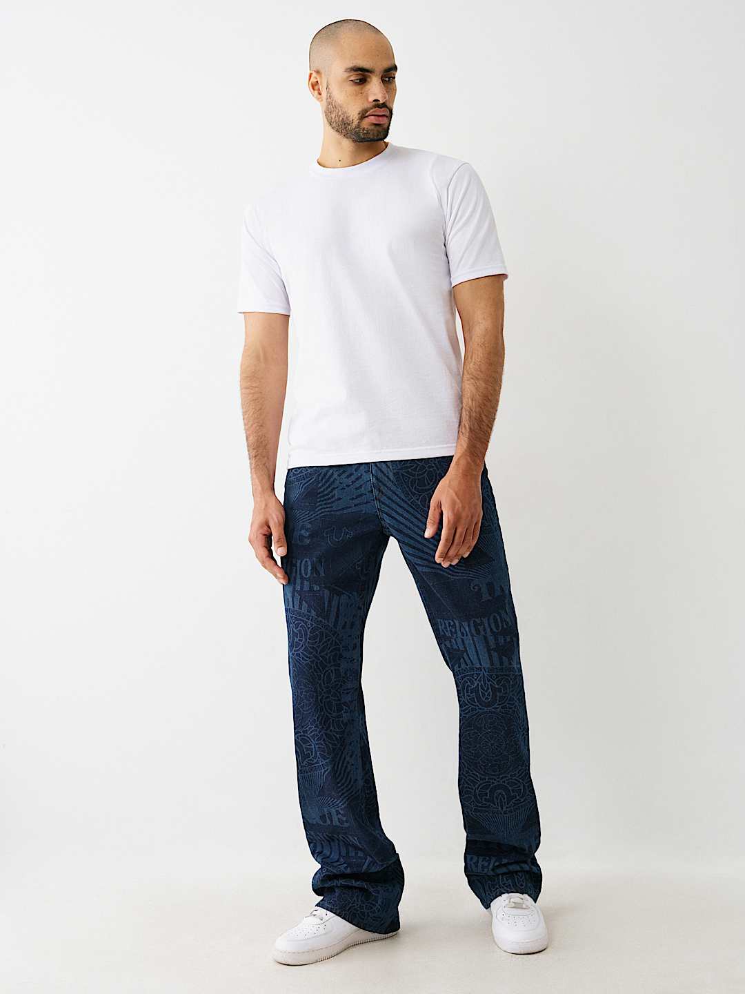 BILLY PRINTED STACKED BOOTCUT JEAN