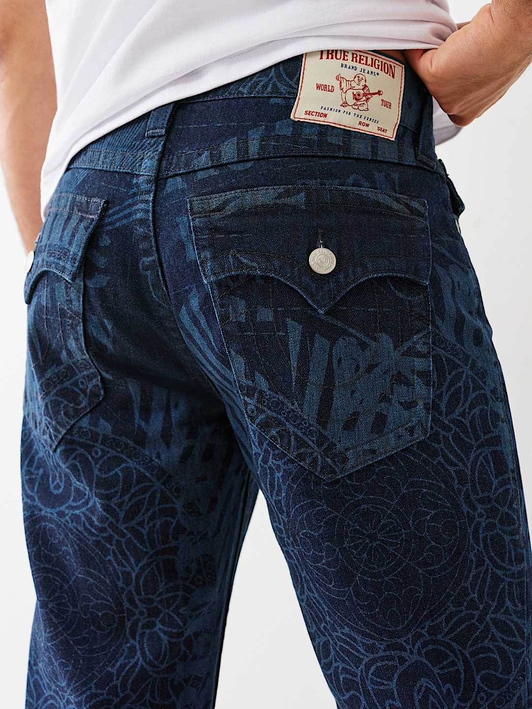 BILLY PRINTED STACKED BOOTCUT JEAN