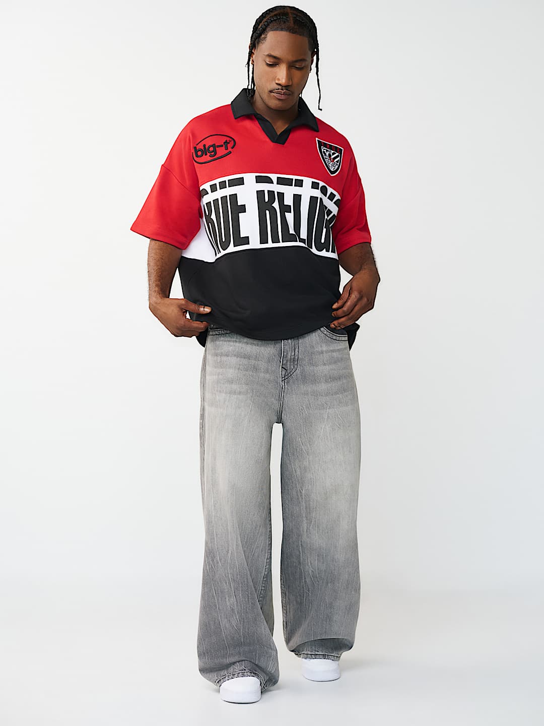 OVERSIZED JERSEY POLO SHIRT, image 6