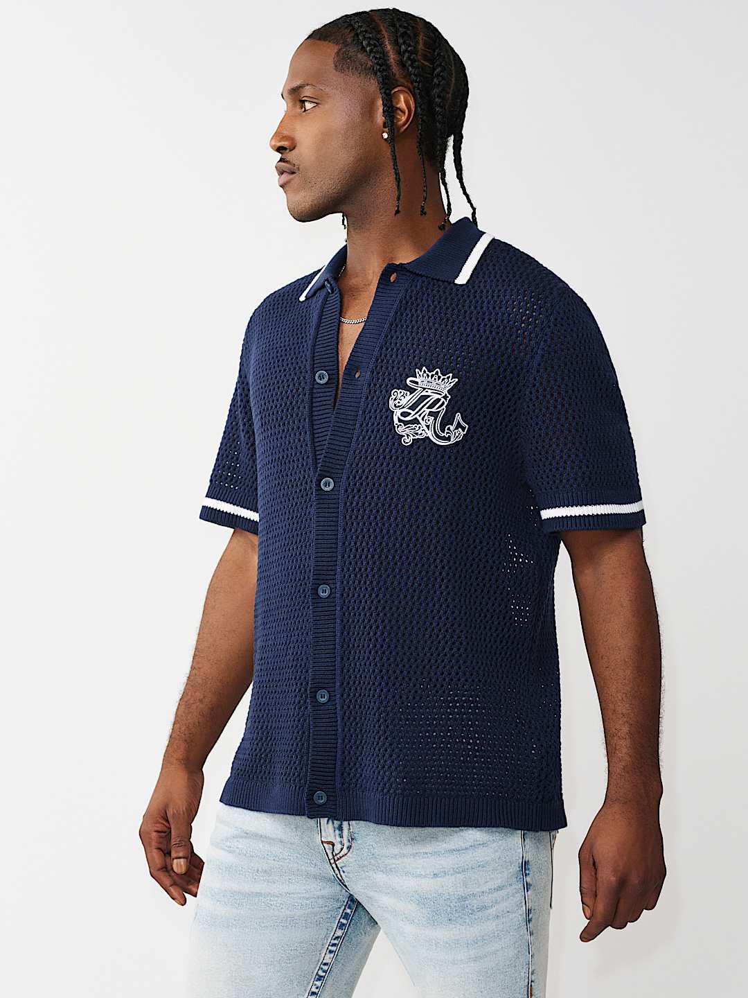 CROWN LOGO KNIT SHIRT, image 3