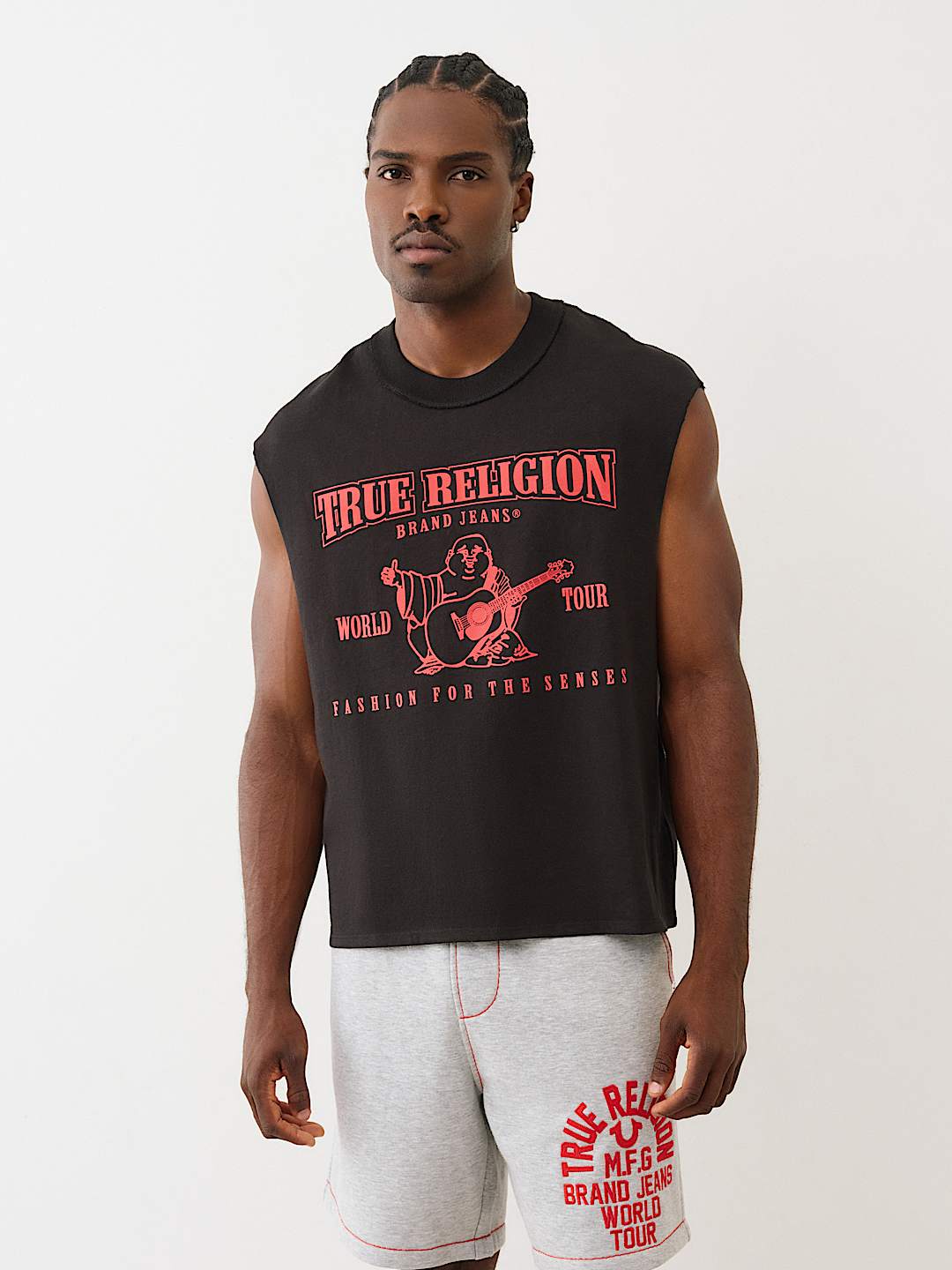 WORLD TOUR SLEEVELESS CUT OFF TEE