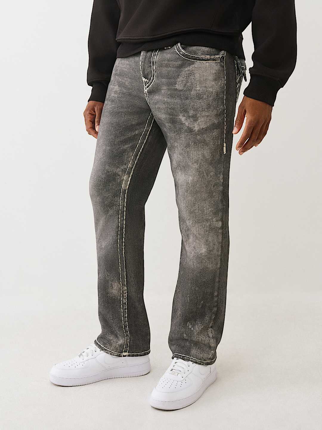 RICKY PRINTED FLEECE SUPER T STRAIGHT JEAN 34&rdquo;, image 3