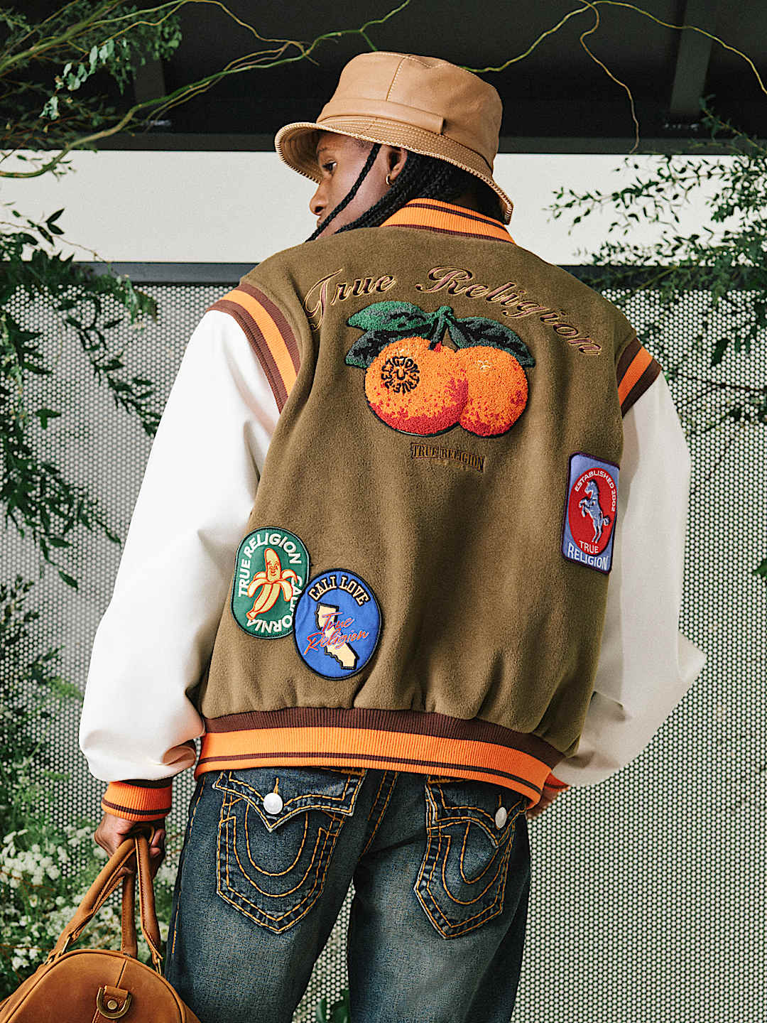 GARDEN LOGO RETRO VARSITY JACKET, image 2