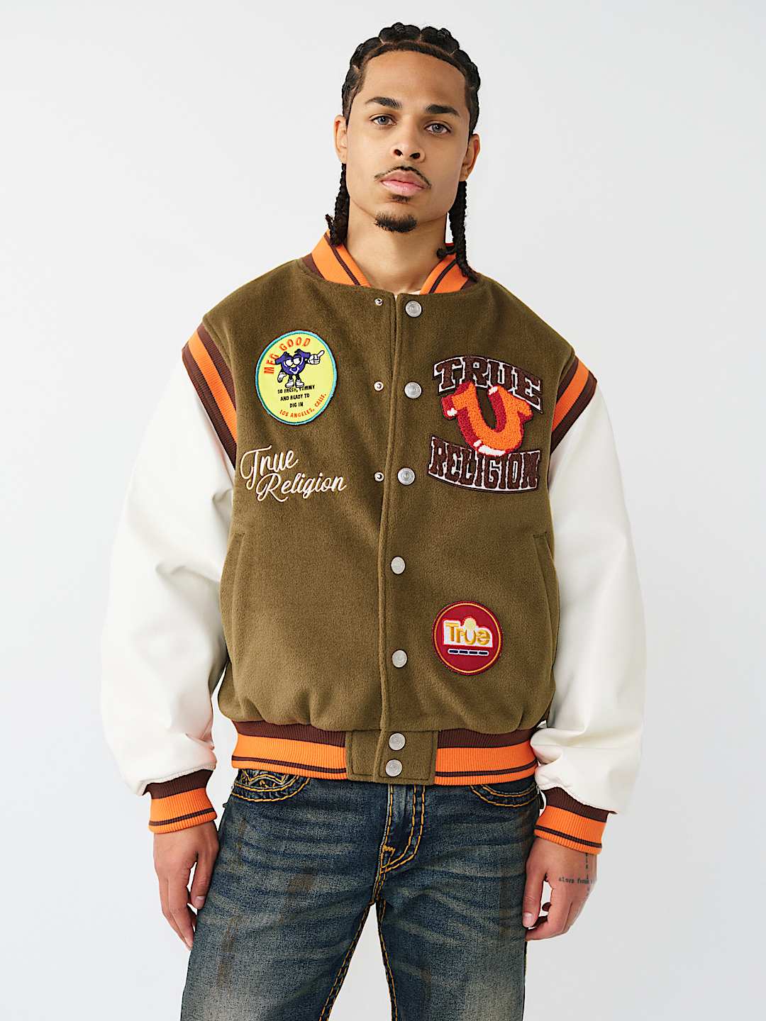 GARDEN LOGO RETRO VARSITY JACKET