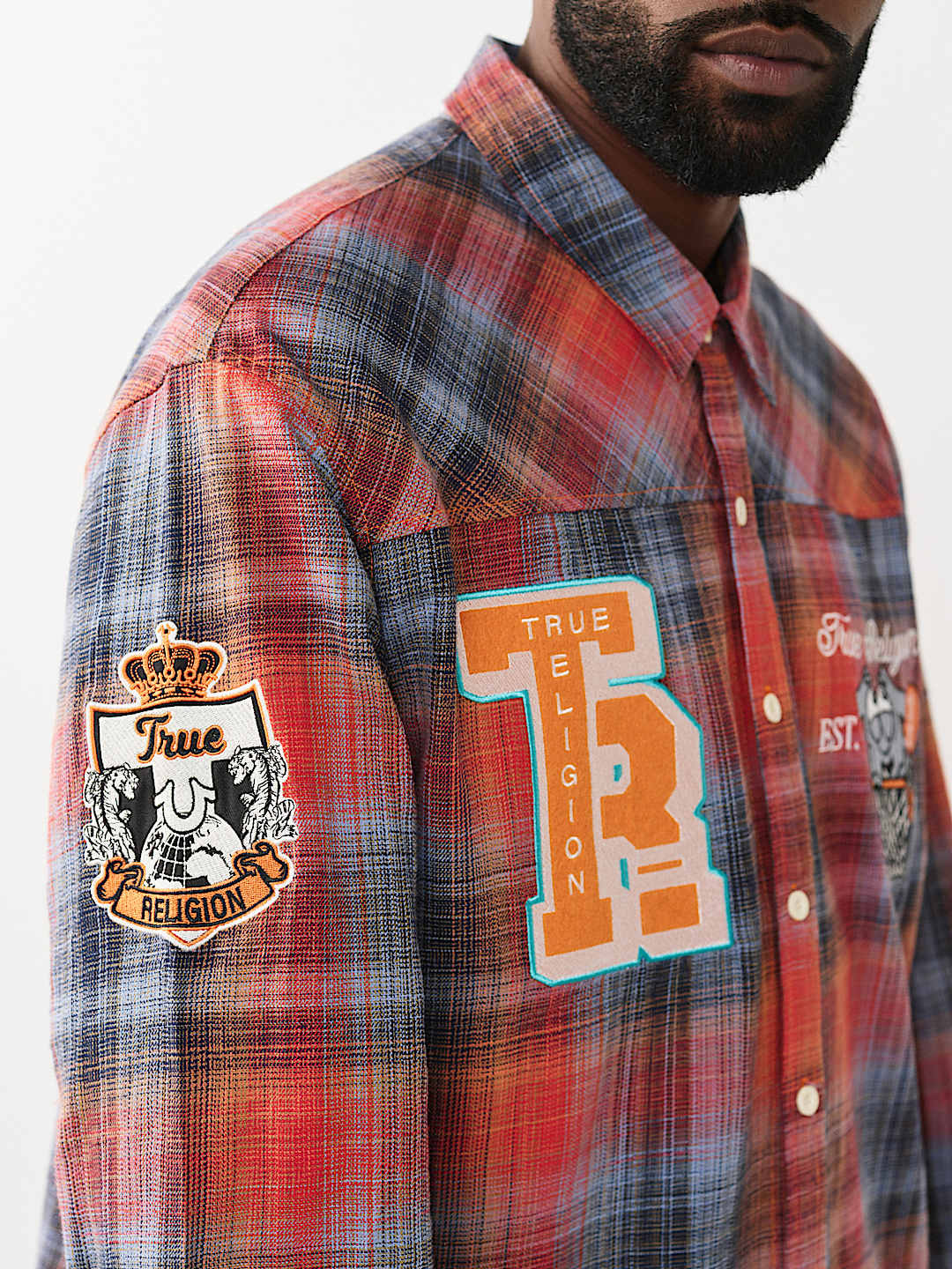 PATCH LONG SLEEVE FLANNEL SHIRT, image 5