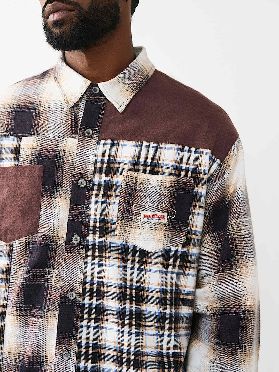 PRINTED LONG SLEEVE FLANNEL SHIRT, image 4