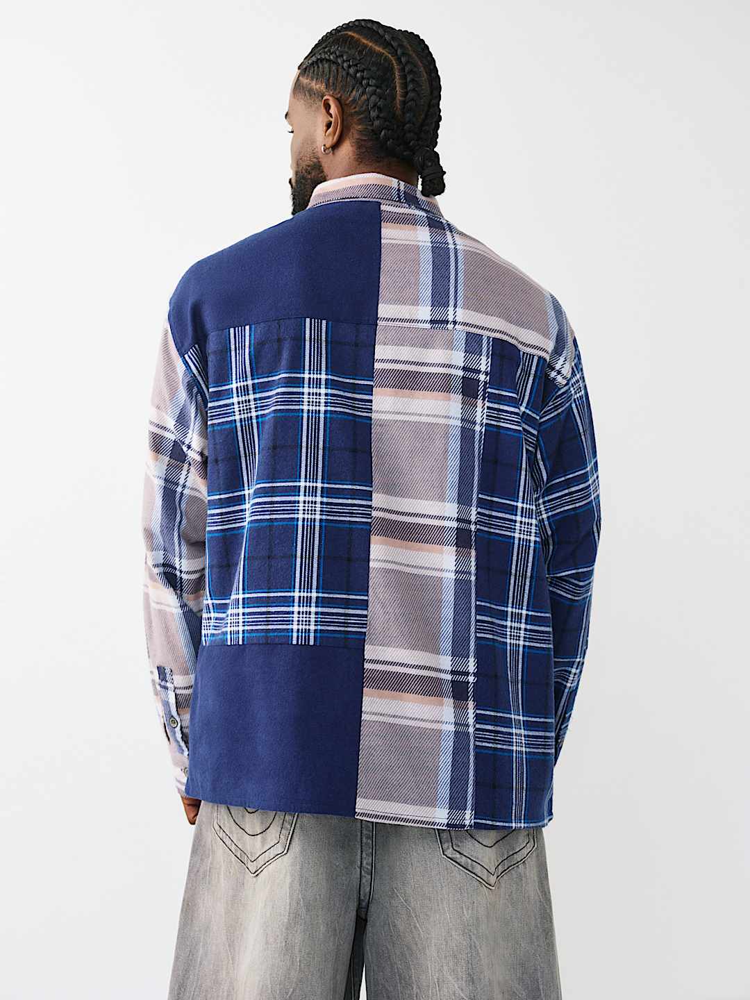 CAMISA DE FRANELA DE MANGA LARGA CON ESTAMPADO &Iacute;NDIGO, image 2