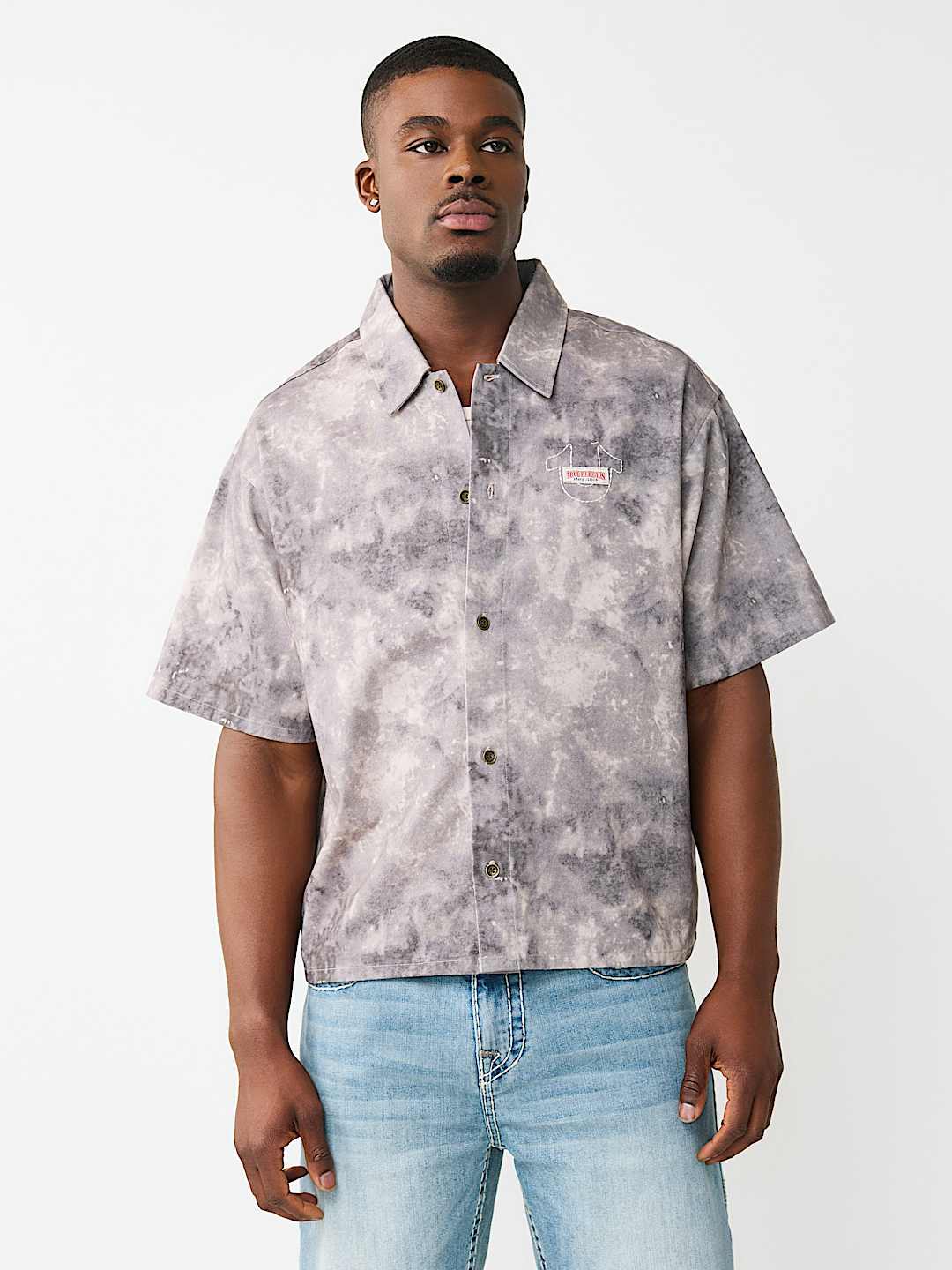 ALLOVER PRINT BOXY SHIRT, image 5