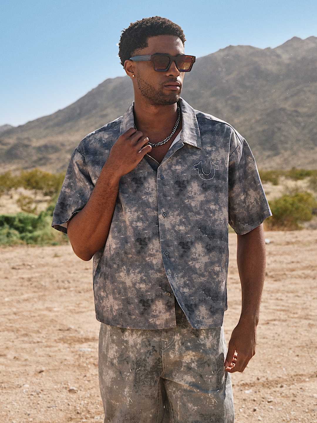 ALLOVER PRINT BOXY SHIRT, image 1