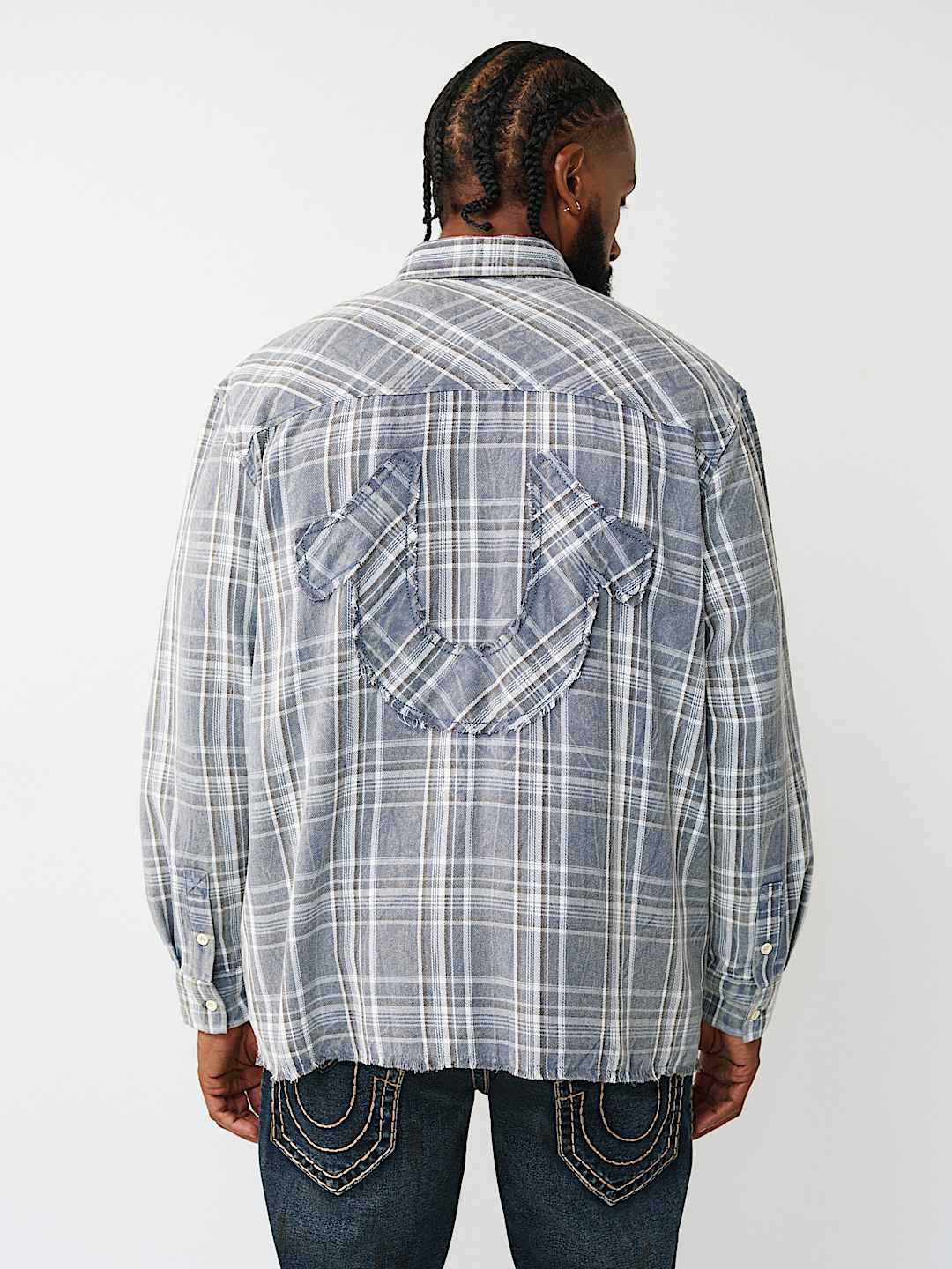 BLEACHED HORSESHOE FLANNEL SHIRT, image 2