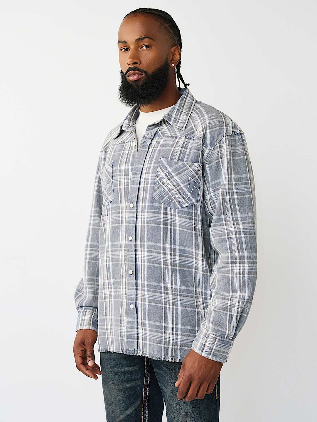 BLEACHED HORSESHOE FLANNEL SHIRT, image 4