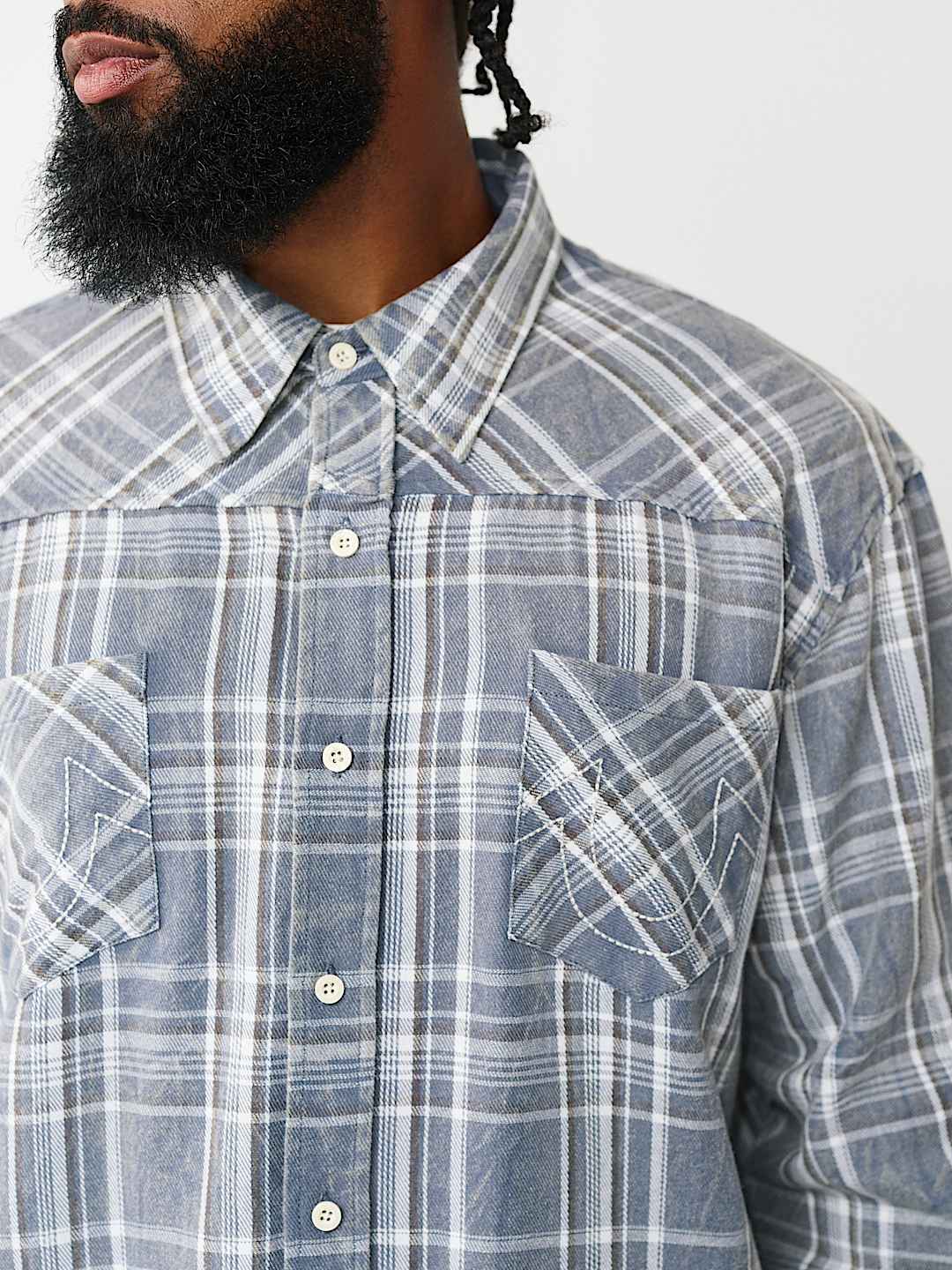 BLEACHED HORSESHOE FLANNEL SHIRT, image 5