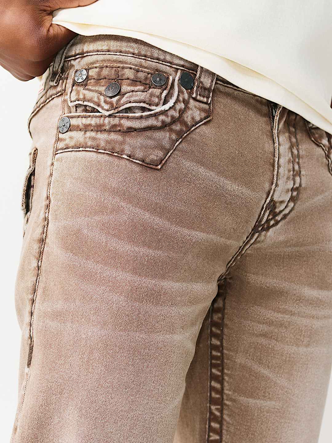 RICKY SUPER T JIMMY FLAP STRAIGHT JEAN 34", image 4