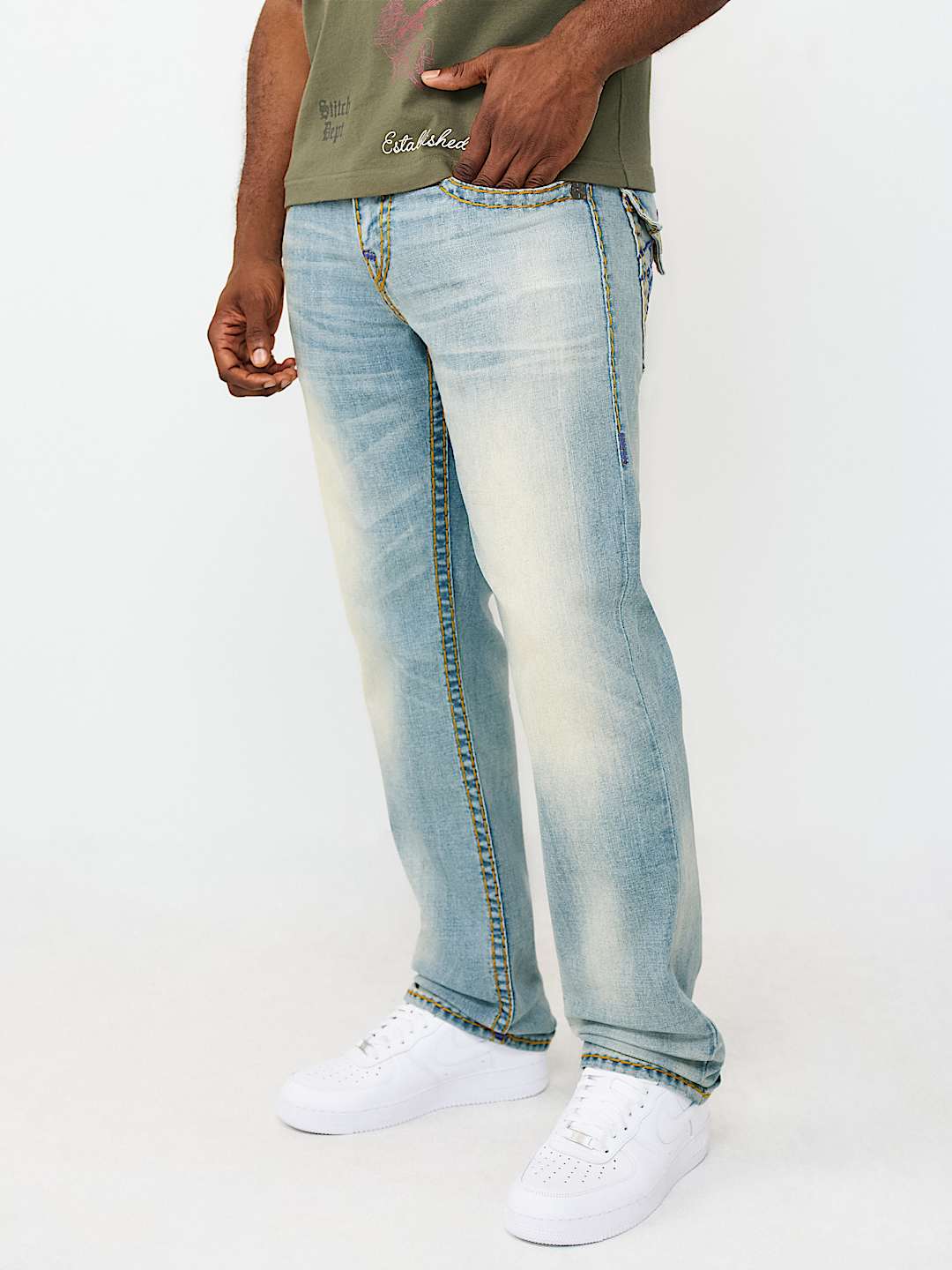 RICKY SUPER T FLAP STRAIGHT JEAN 34", image 3