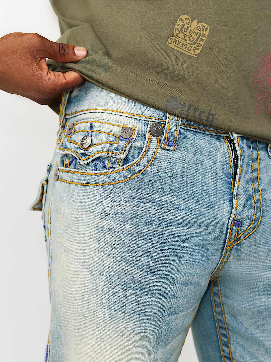 RICKY SUPER T FLAP STRAIGHT JEAN 34", image 4