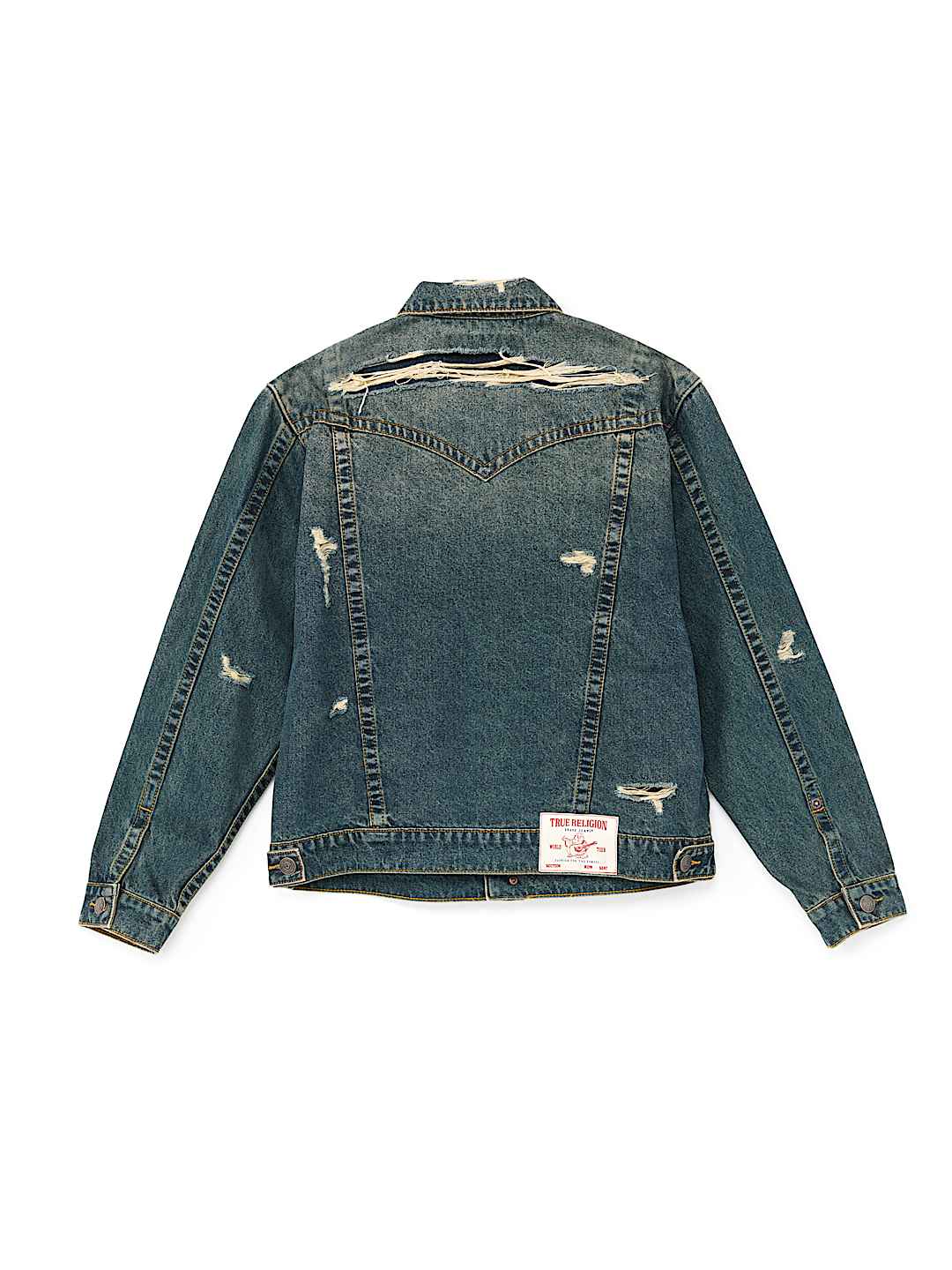 JIMMY DESTROYED OVERSIZED DENIM JACKET, image 8
