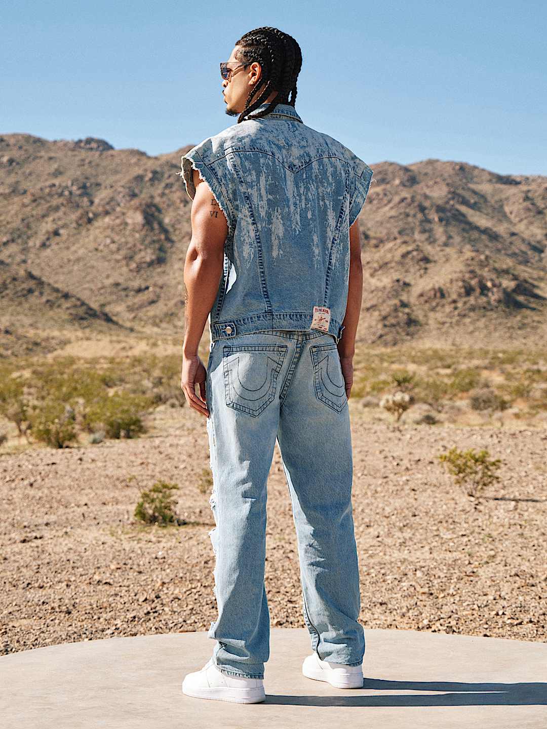 BOBBY DESTROYED FLAP BAGGY JEAN 32", image 2