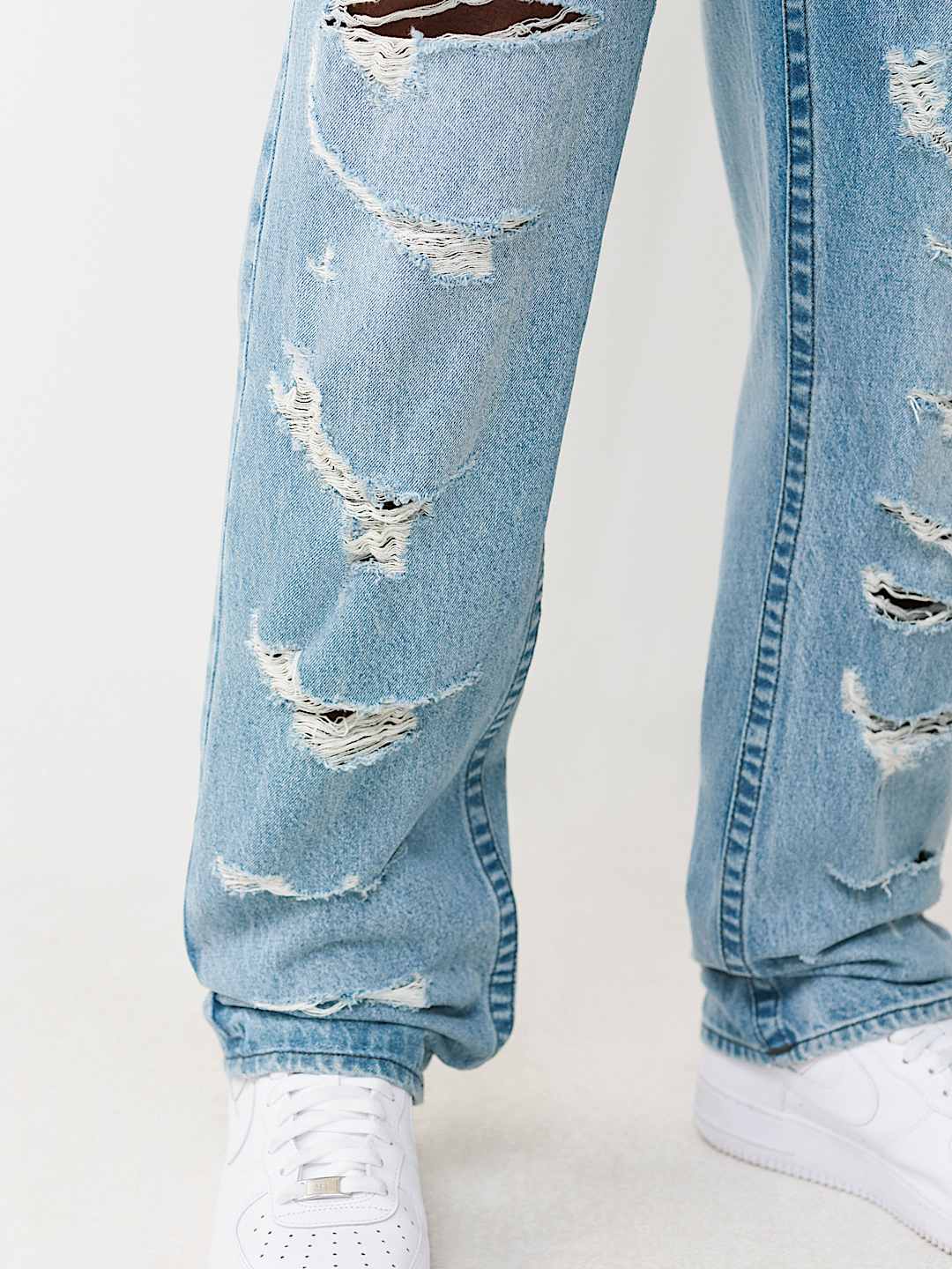 BOBBY DESTROYED FLAP BAGGY JEAN 32", image 7