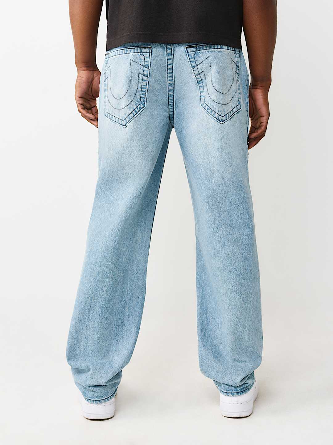 BOBBY DESTROYED FLAP BAGGY JEAN 32", image 8