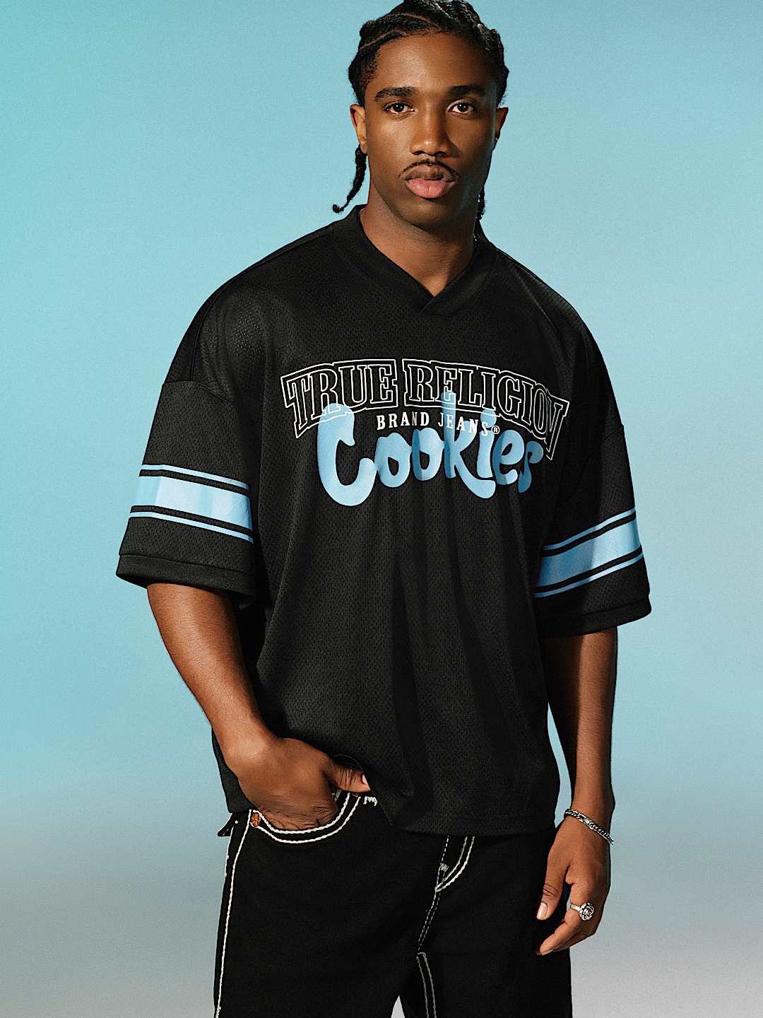 TRUE RELIGION X COOKIES MESH JERSEY