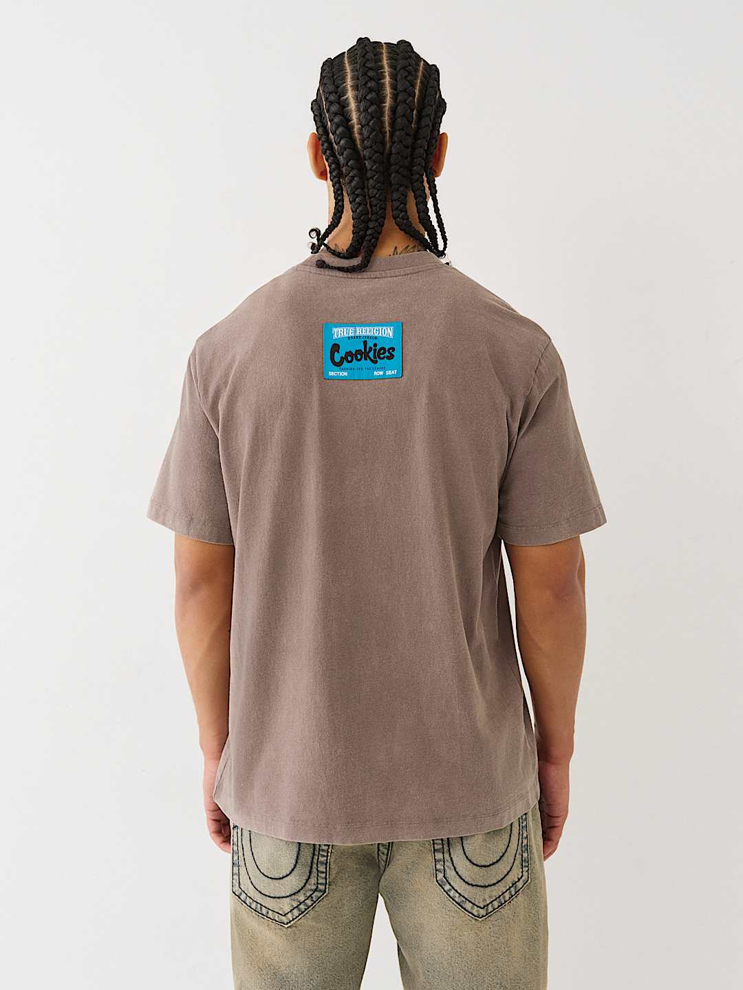 ◆TRUE RELIGION◆TRUE RELIGION X COOKIES ロゴ Tシャツ 送料込 TRUE RELIGION X COOKIES LOGO TEE - Granite | True Religion