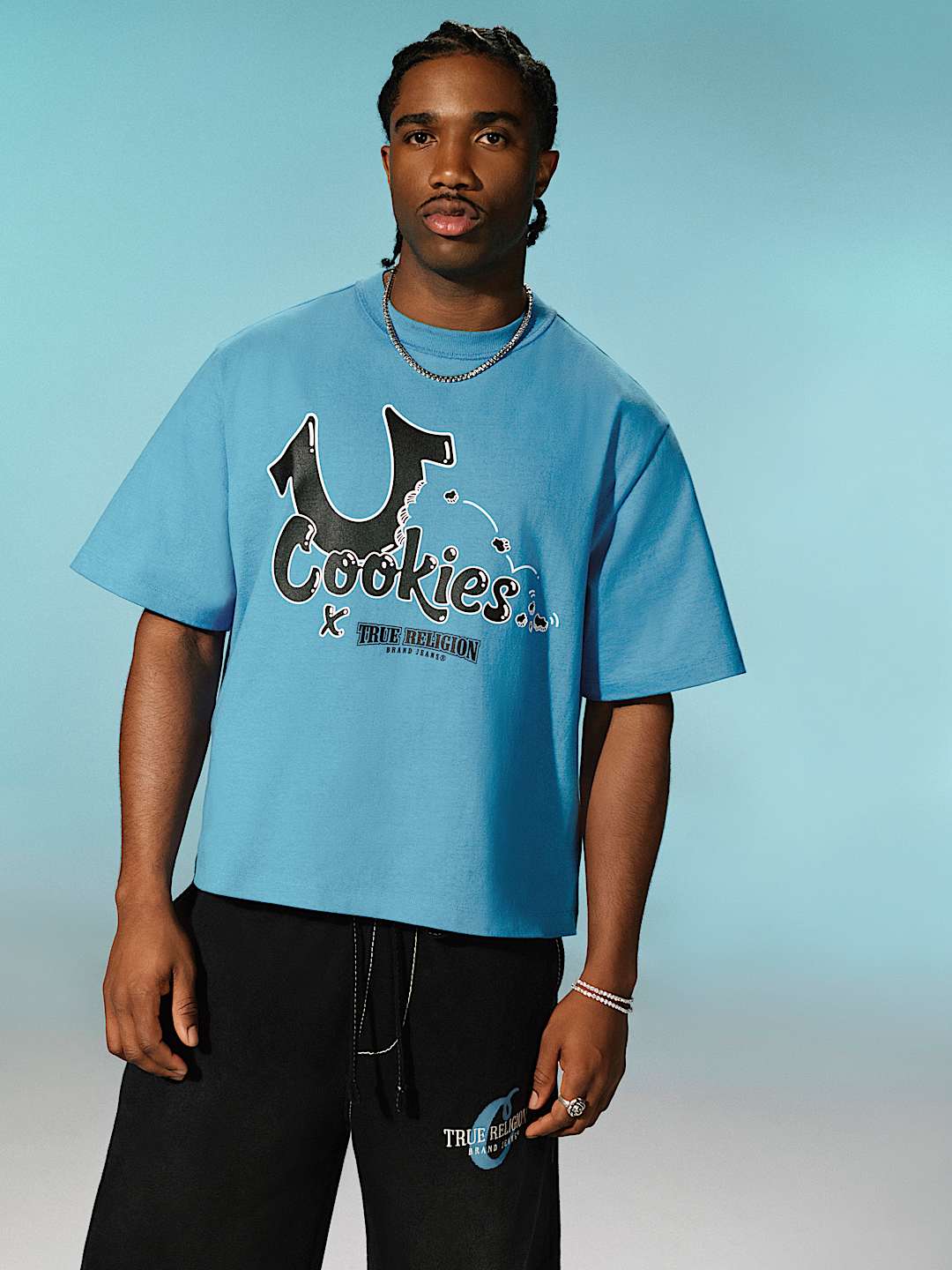 TRUE RELIGION X COOKIES HORSESHOE BITE BOXY TEE