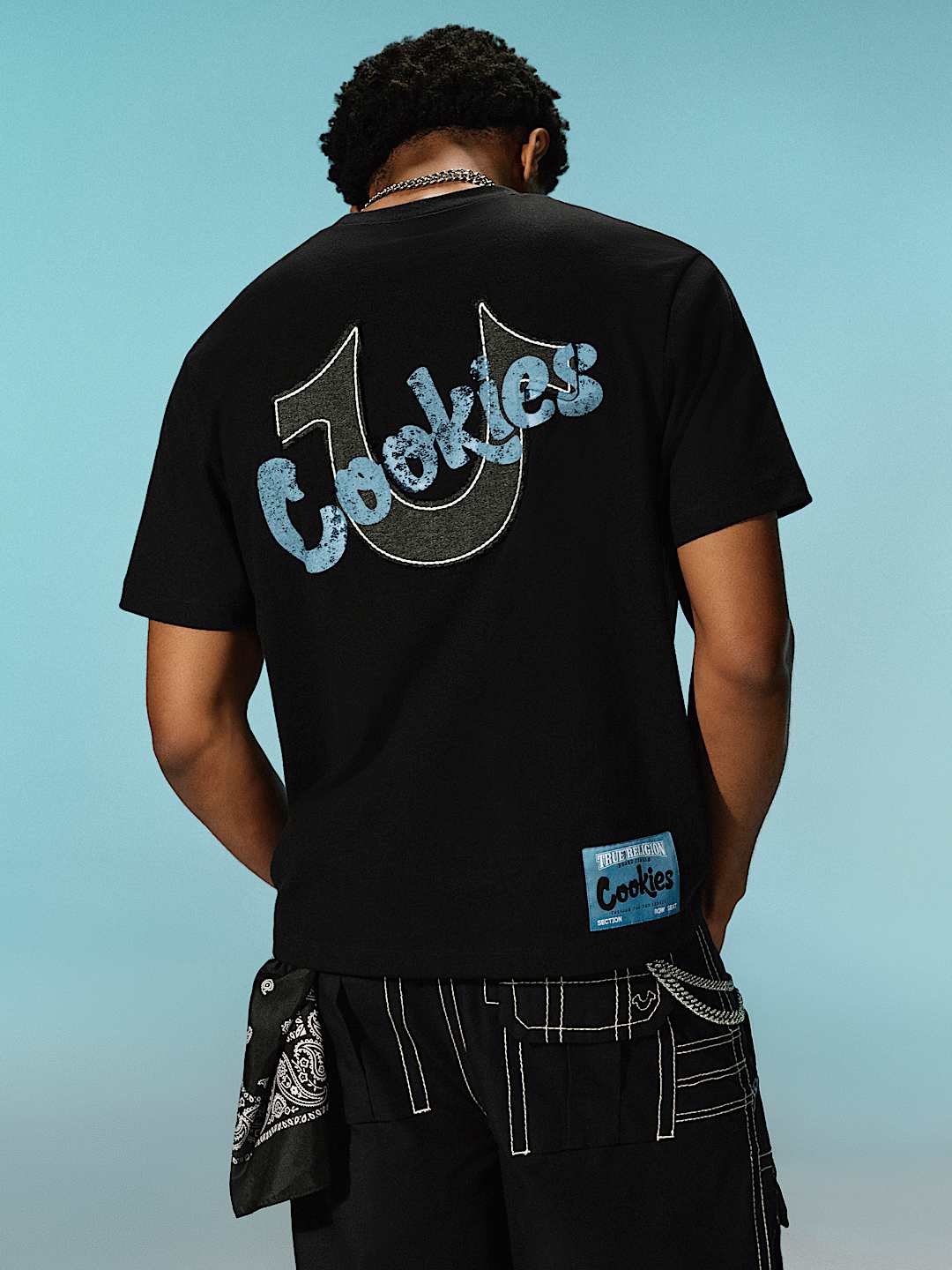 TRUE RELIGION X COOKIES APPLIQUÉ TEE