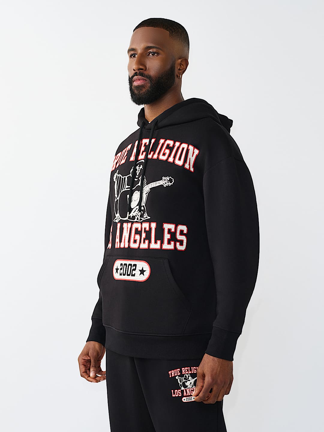 MESH PRINT BUDDHA HOODIE, image 3