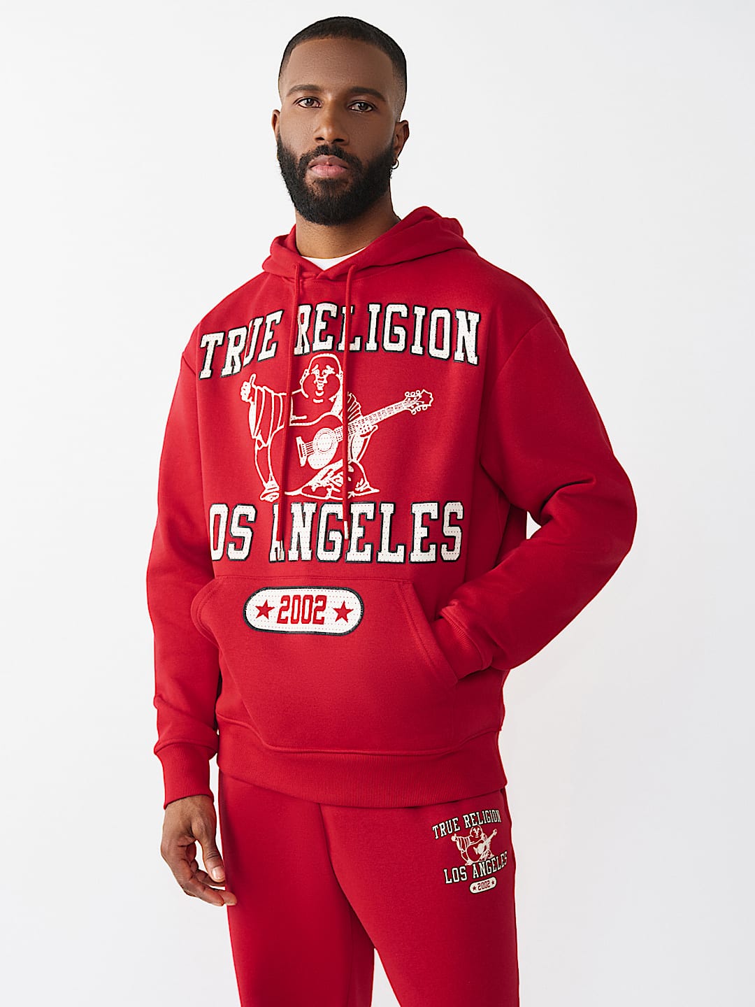 MESH PRINT BUDDHA HOODIE, image 2