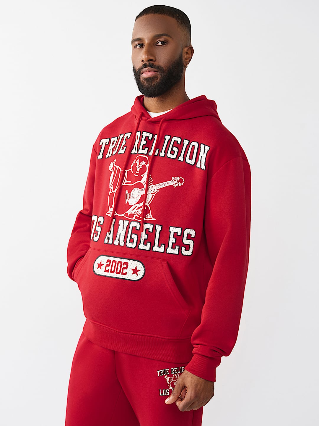 MESH PRINT BUDDHA HOODIE, image 3