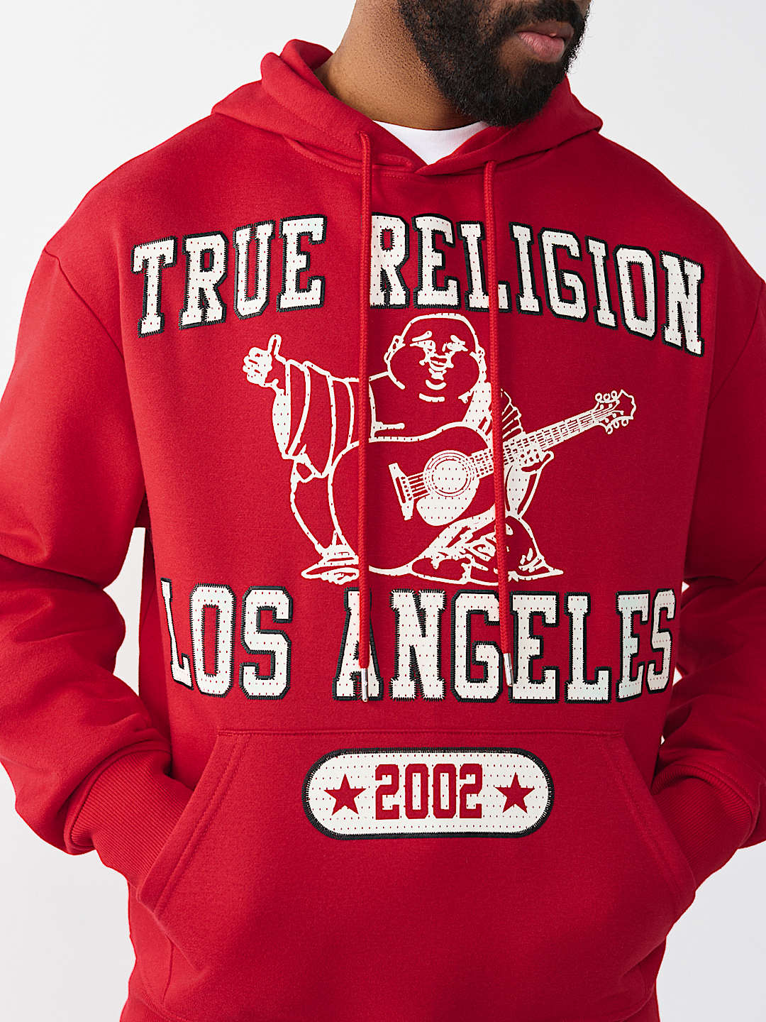 MESH PRINT BUDDHA HOODIE, image 6