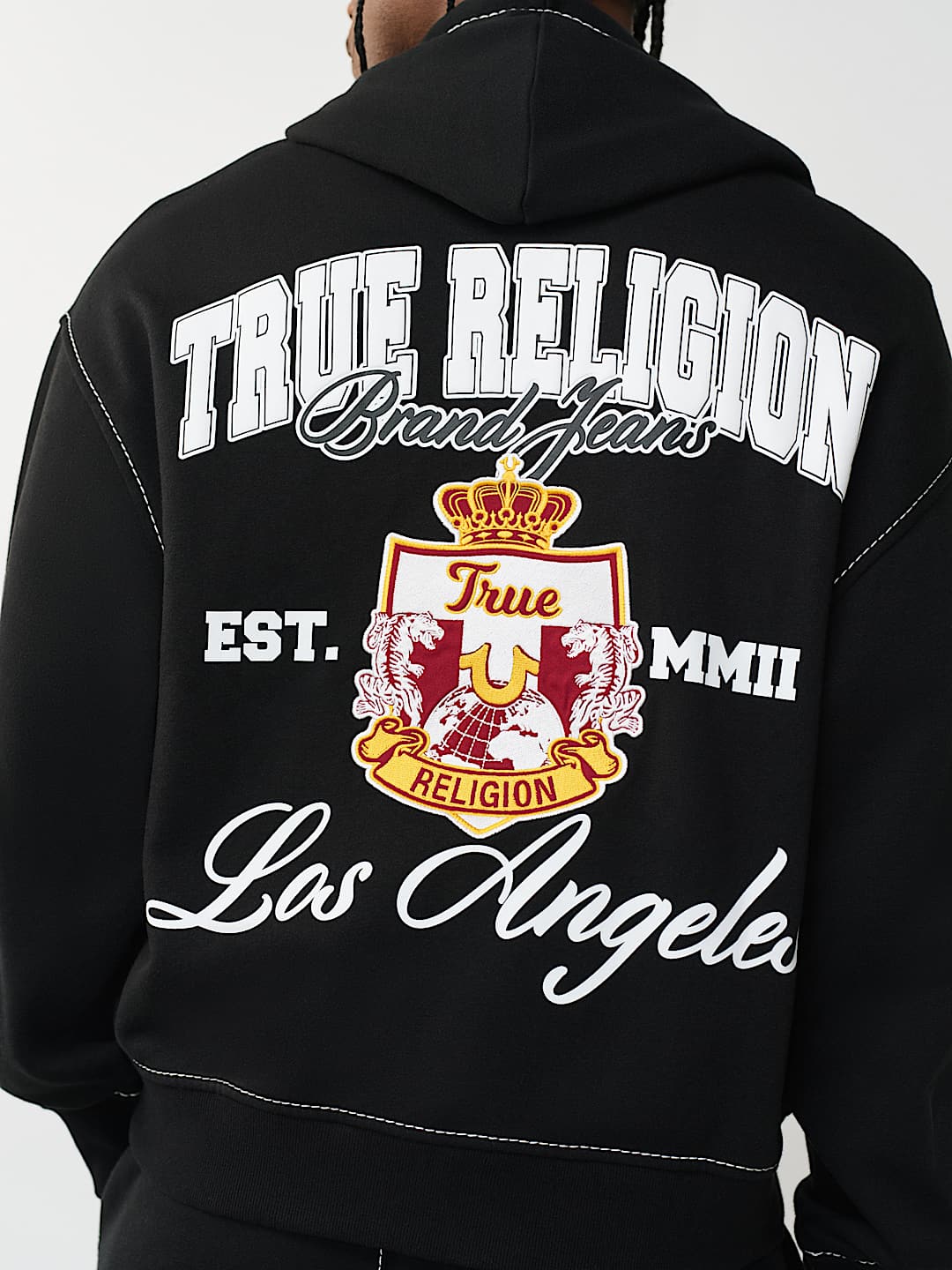 LOGO CREST BIG T BOXY ZIP HOODIE, image 1