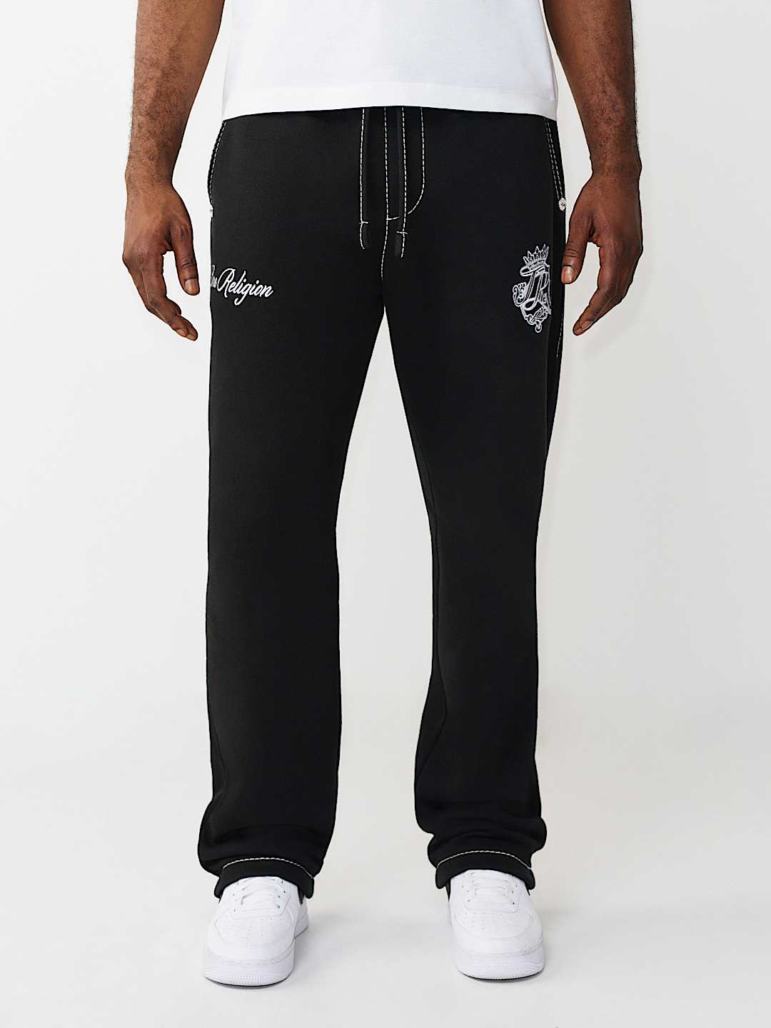 LOGO CREST BIG T BAGGY SWEATPANT, image 1