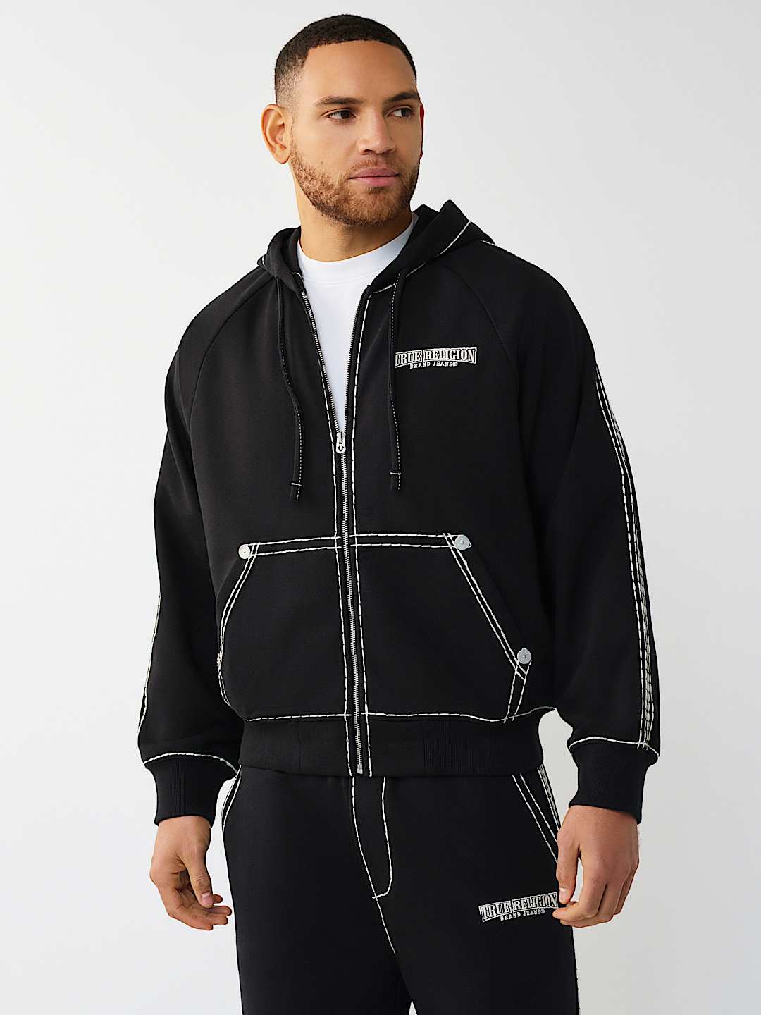SUPER T BOXY ZIP HOODIE, image 2